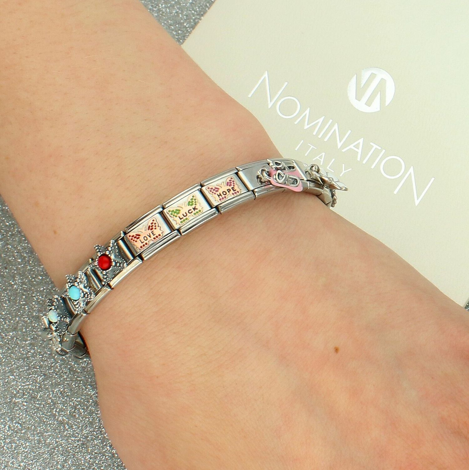 Nomination Element Rozgwiazda z czerwonym koralem Silver 925.jpg